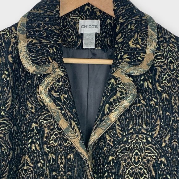 Chico’s Baroque Brocade Tapestry BlazerJacket - Picture 3 of 7